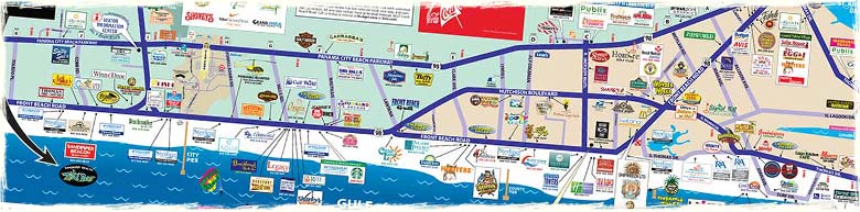 Map Of Panama City Florida What Is A Visitor's Map For Panama City Beach And Panama City, Fl?