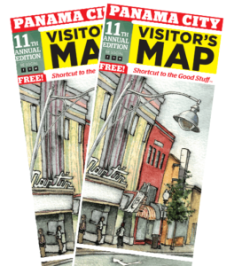 Order a Panama City Visitors Map - Panama City Beach Hotels, Condos