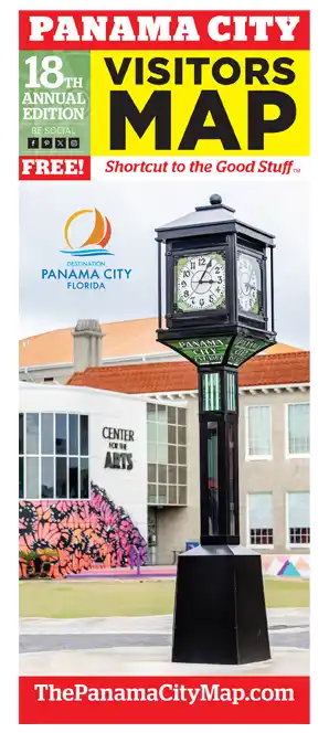 The cover of the 2023 Panama City Visitors Map