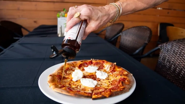 Pizza and olive oil at Ferrucci Ristorante in Downtown Panama City